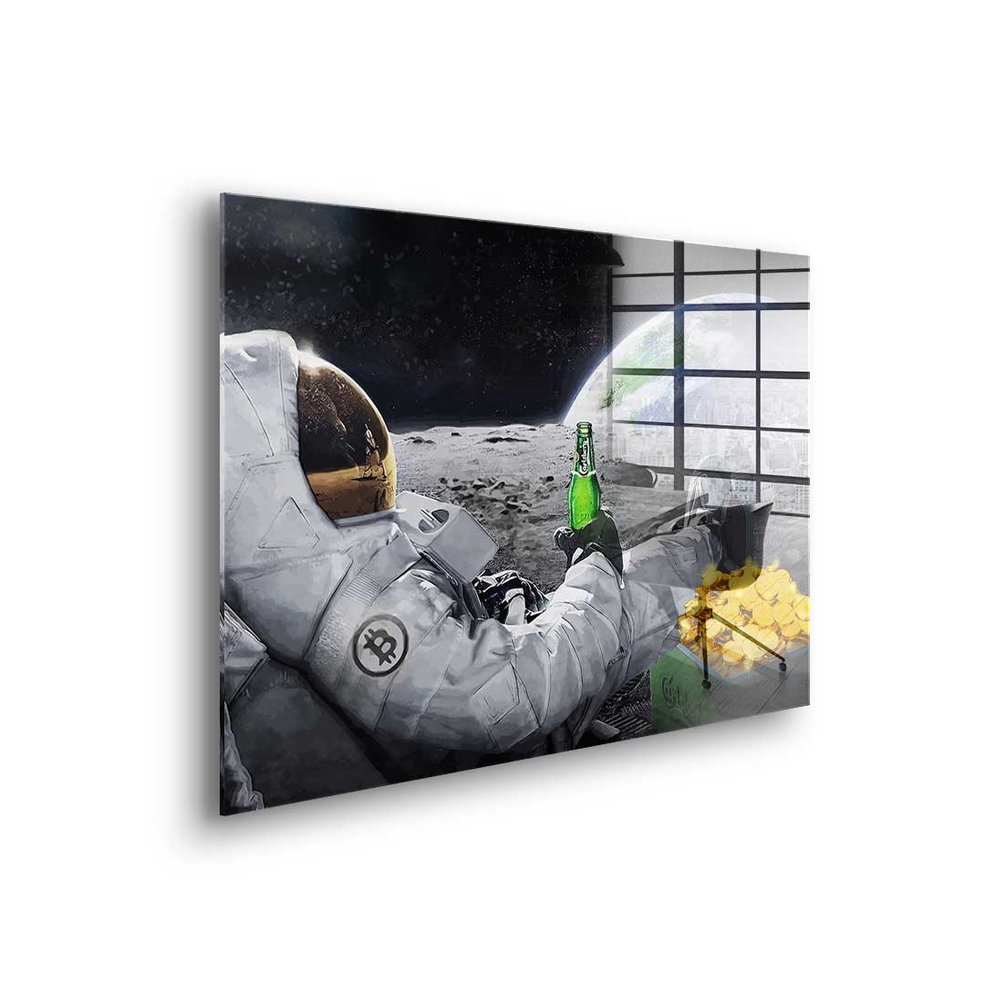 Bitcoin Astronaut Lifestyle - Acrylglas
