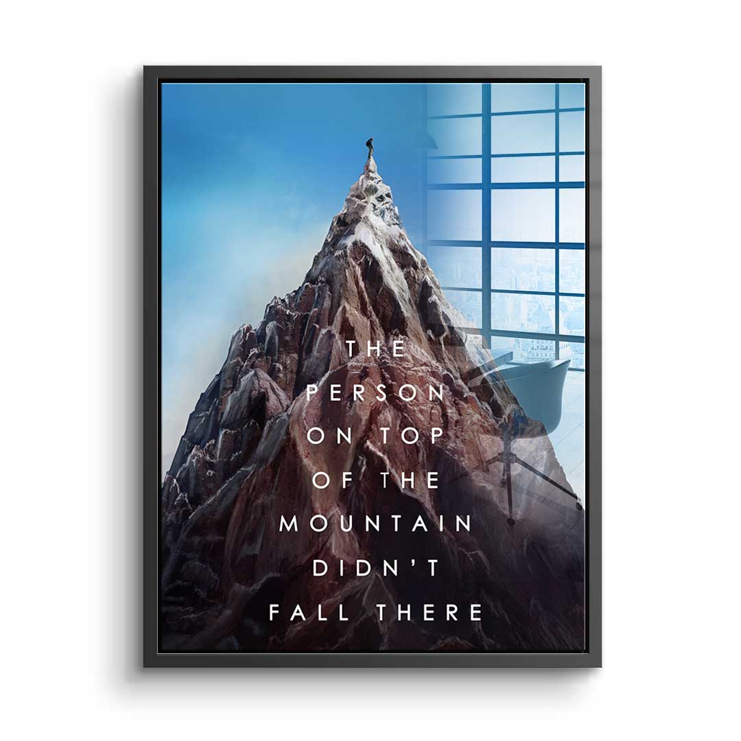 Mountain of success - acrylic glass