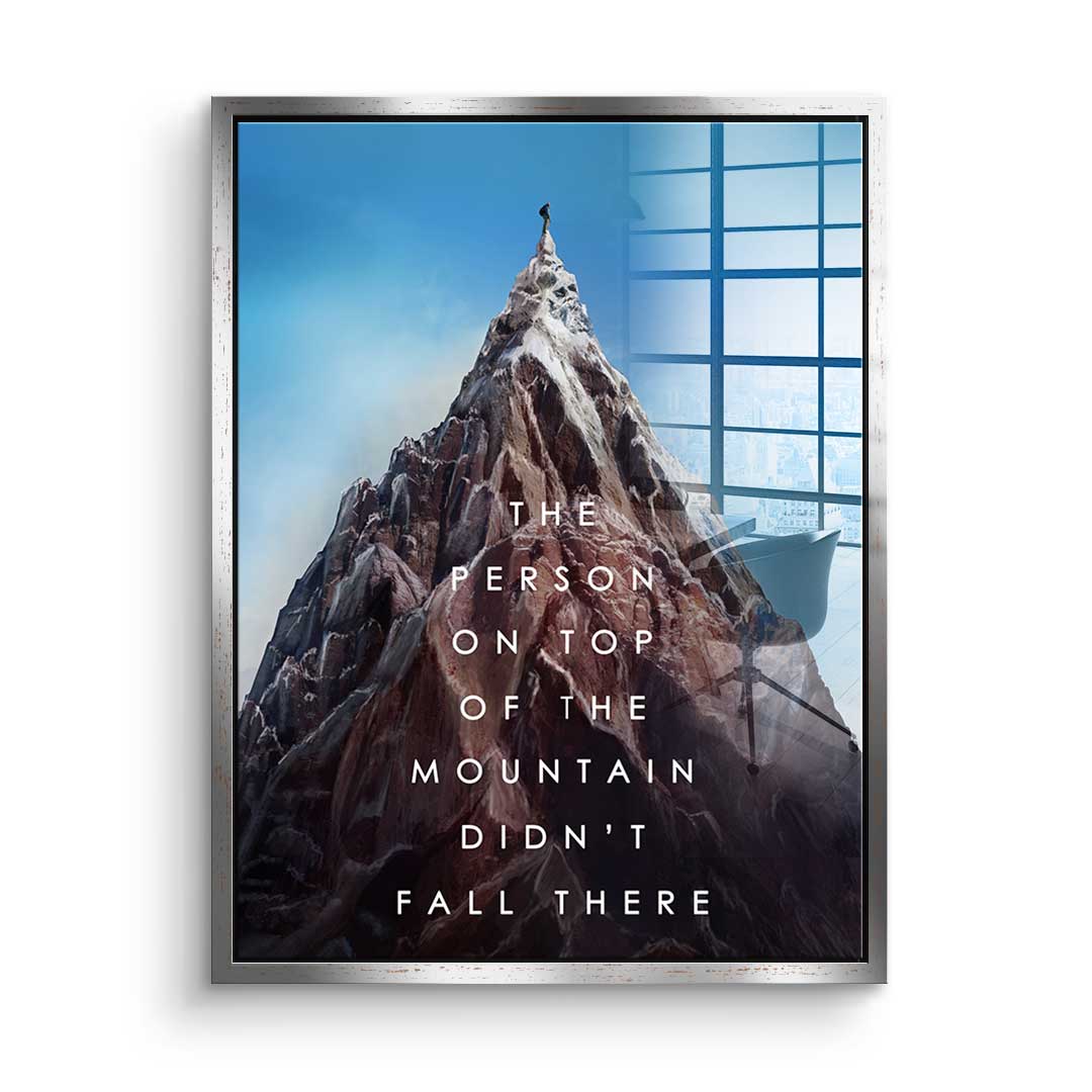 Mountain of success - acrylic glass