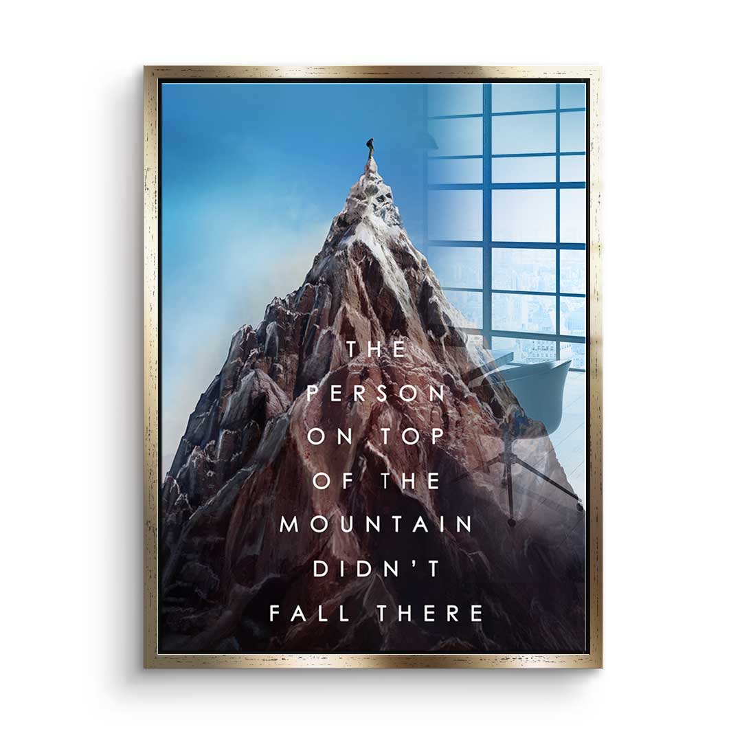 Mountain of success - acrylic glass