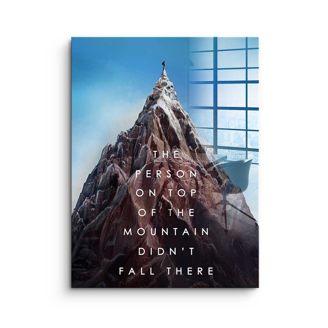 Mountain of success - acrylic glass
