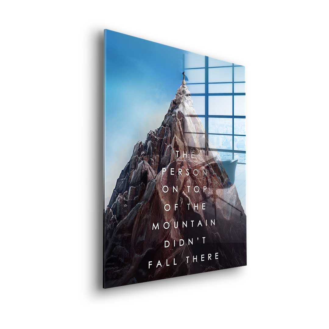 Mountain of success - acrylic glass