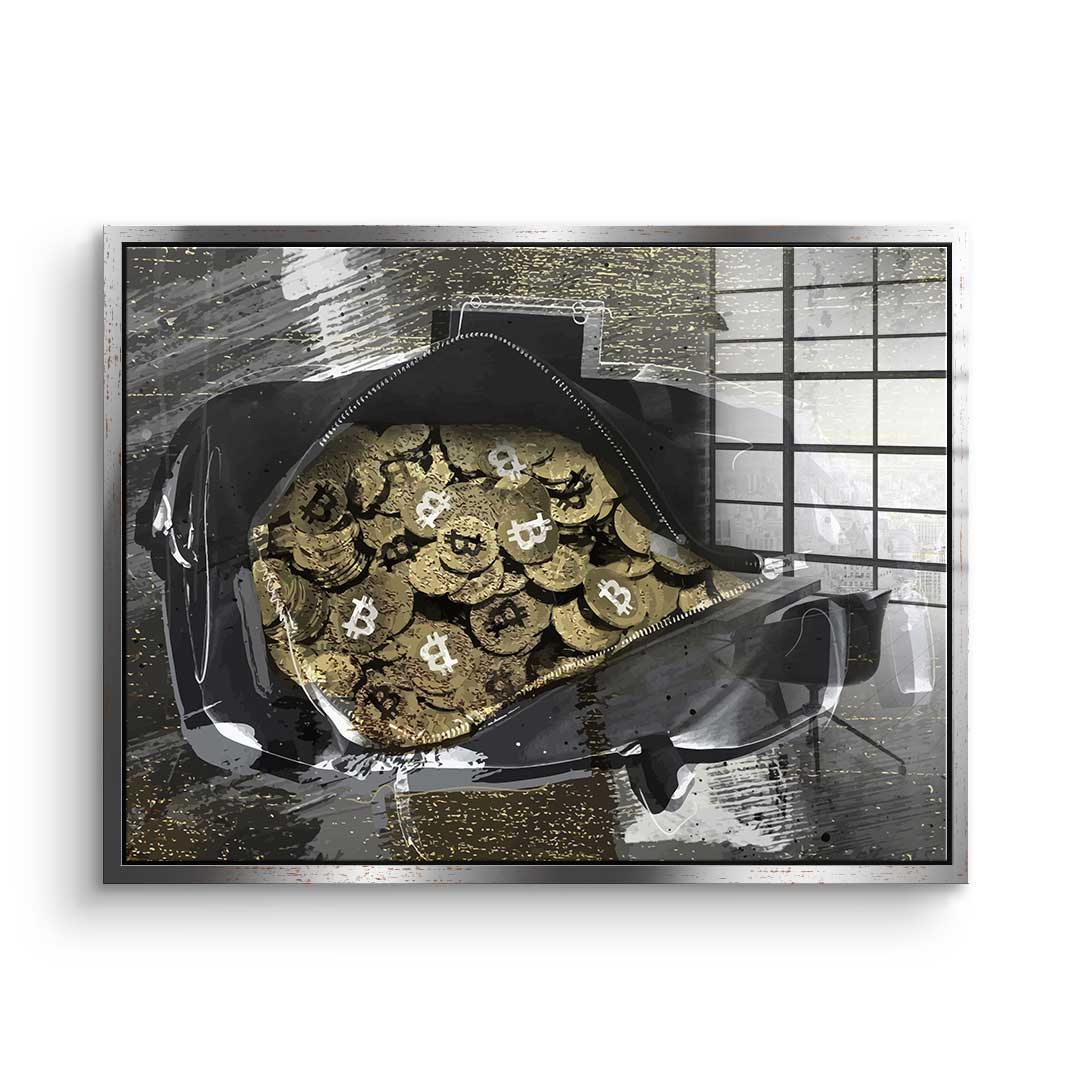 Bitcoin BAG - acrylic glass