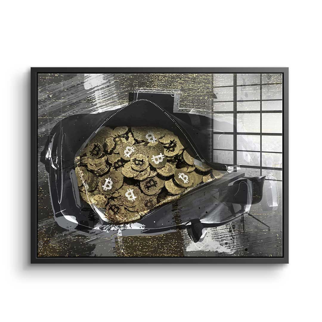 Bitcoin BAG - acrylic glass