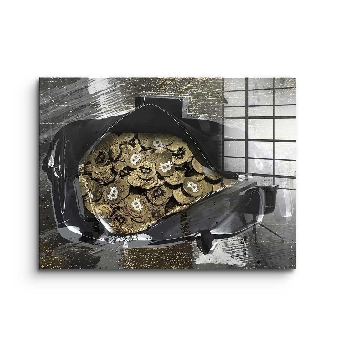 Bitcoin BAG - acrylic glass
