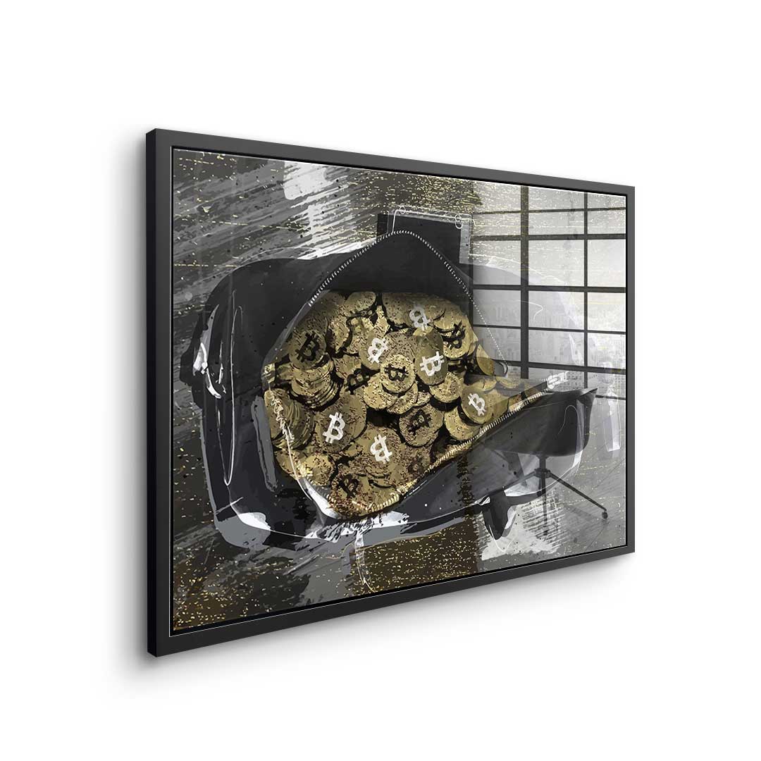 Bitcoin BAG - acrylic glass