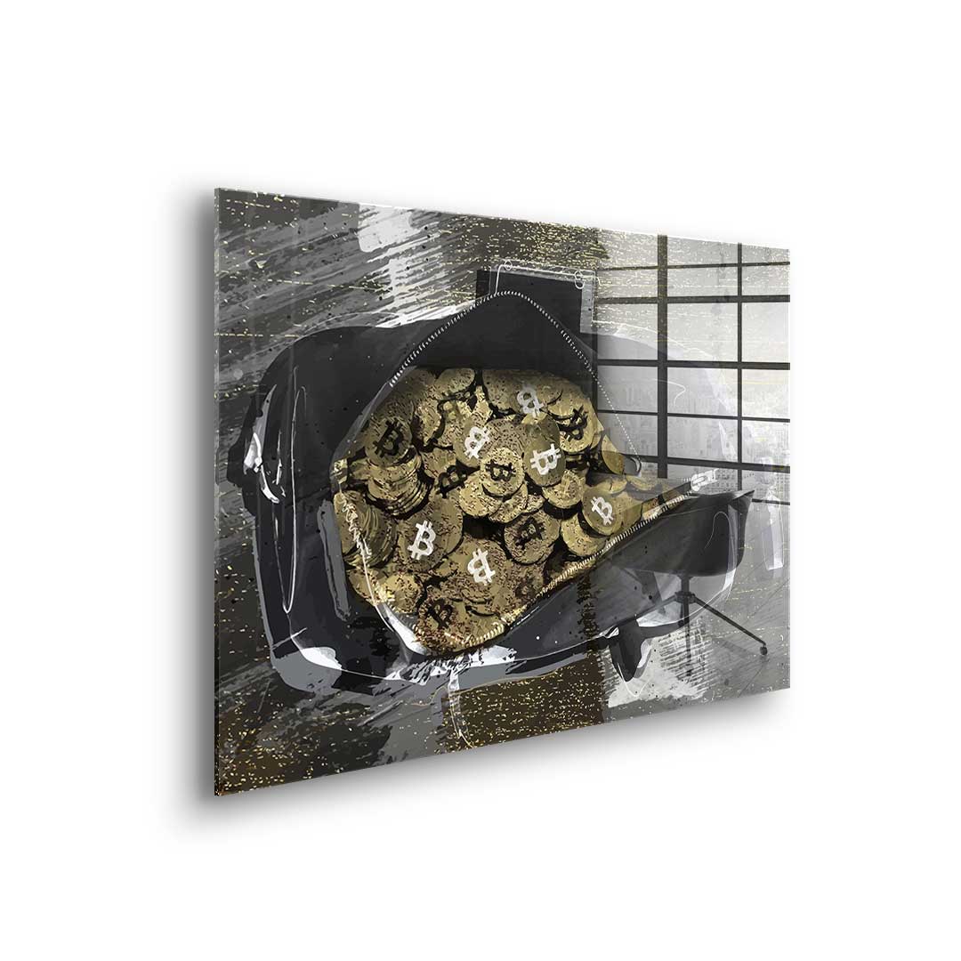 Bitcoin BAG - acrylic glass