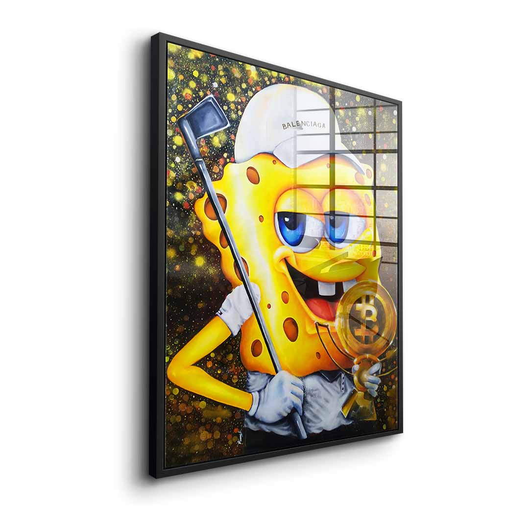 Bitcoin Golfer - Acrylglas