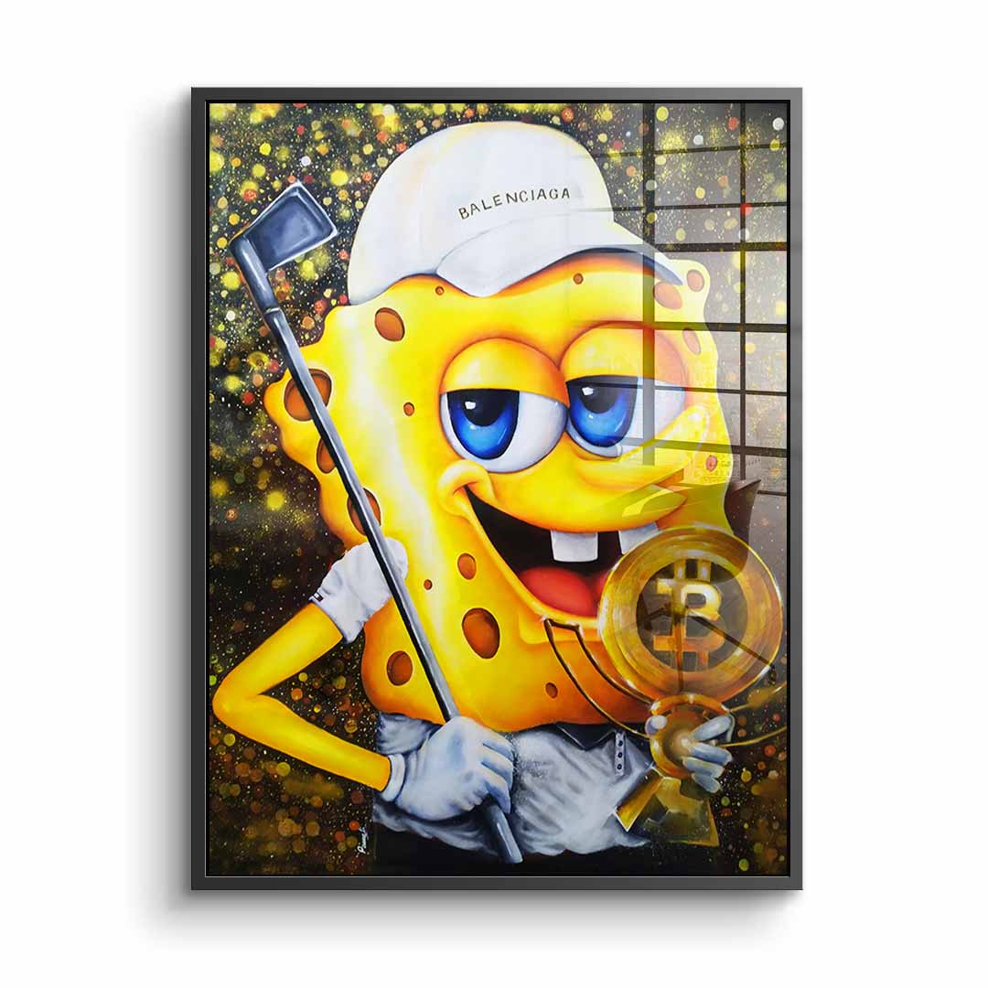 Bitcoin Golfer - Acrylglas