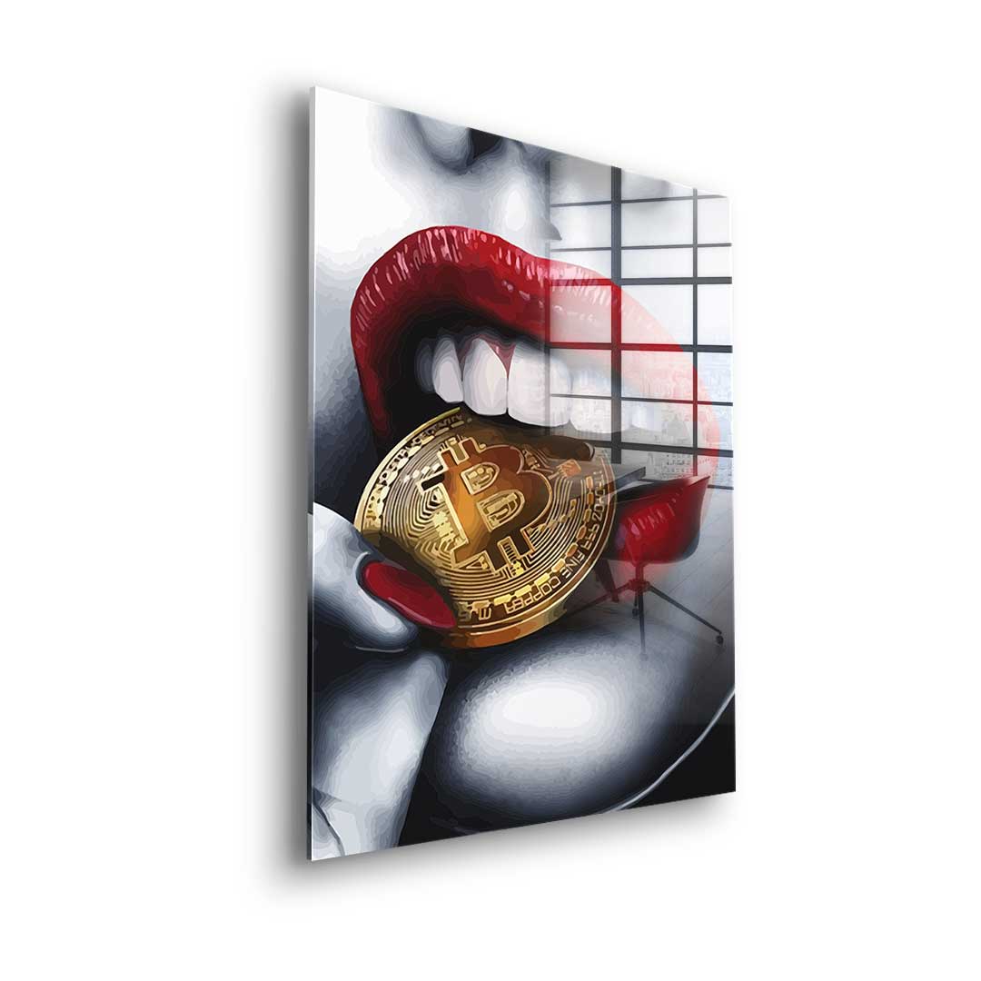 Bitcoin Girl - Acrylglas