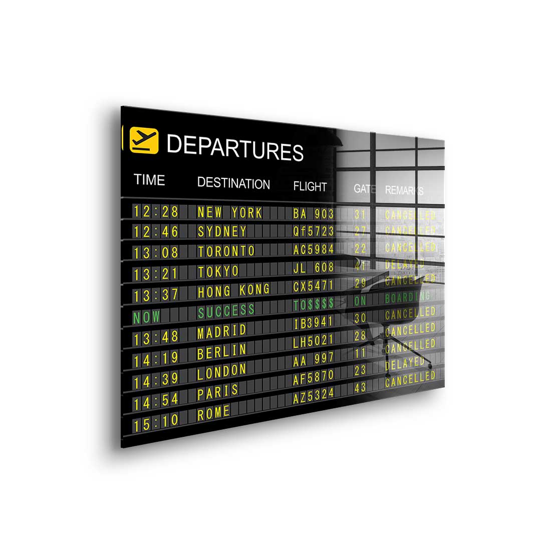 Boarding to Success - Acrylglas