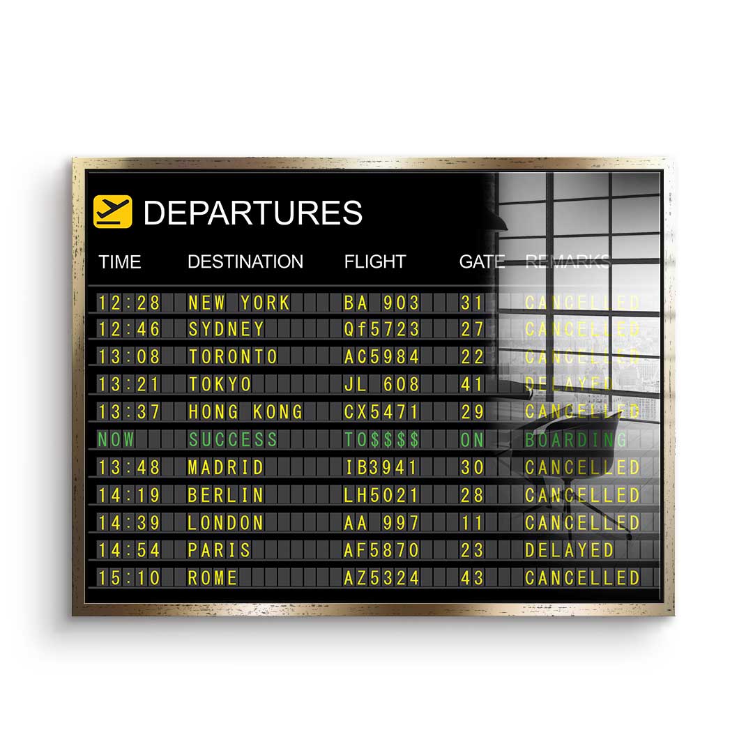 Boarding to Success - Acrylglas