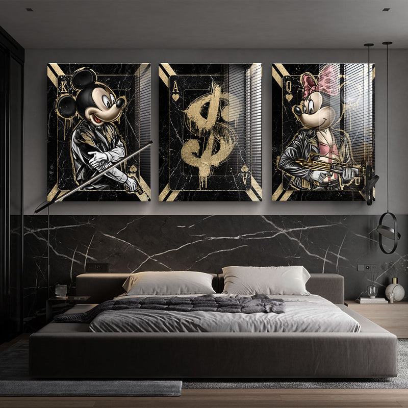 Gangster card - acrylic glass 3x