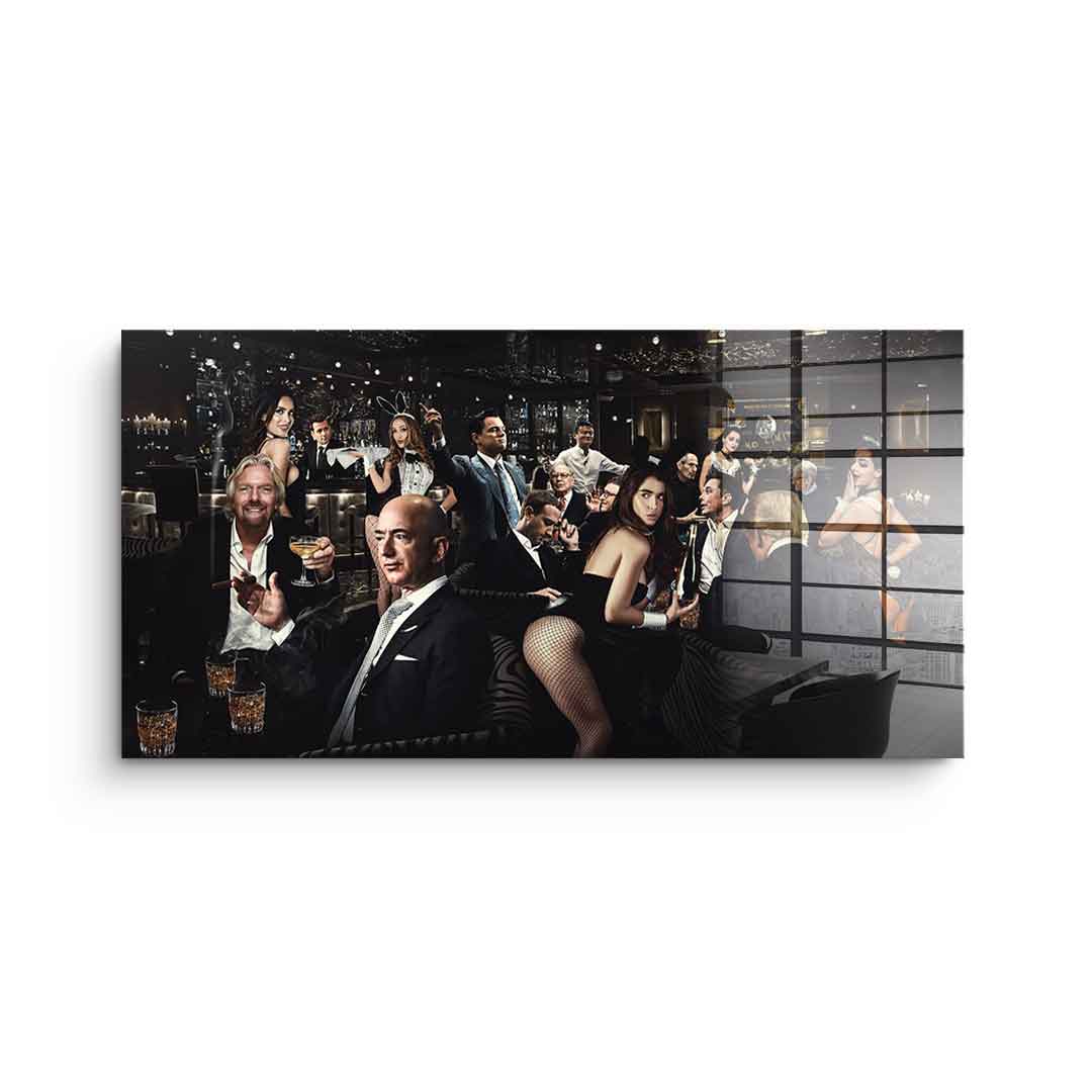 Business meeting - acrylic glass