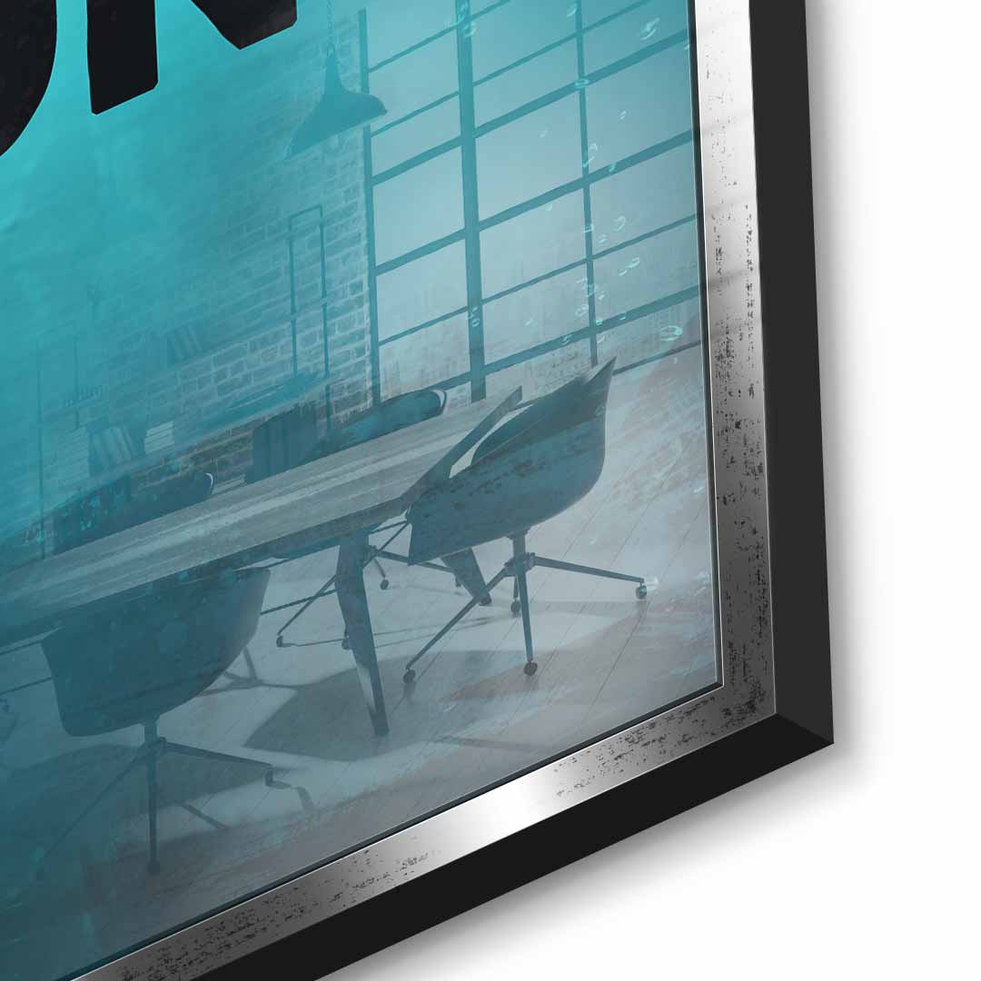Mindset is everything #goldfisch - acrylic glass