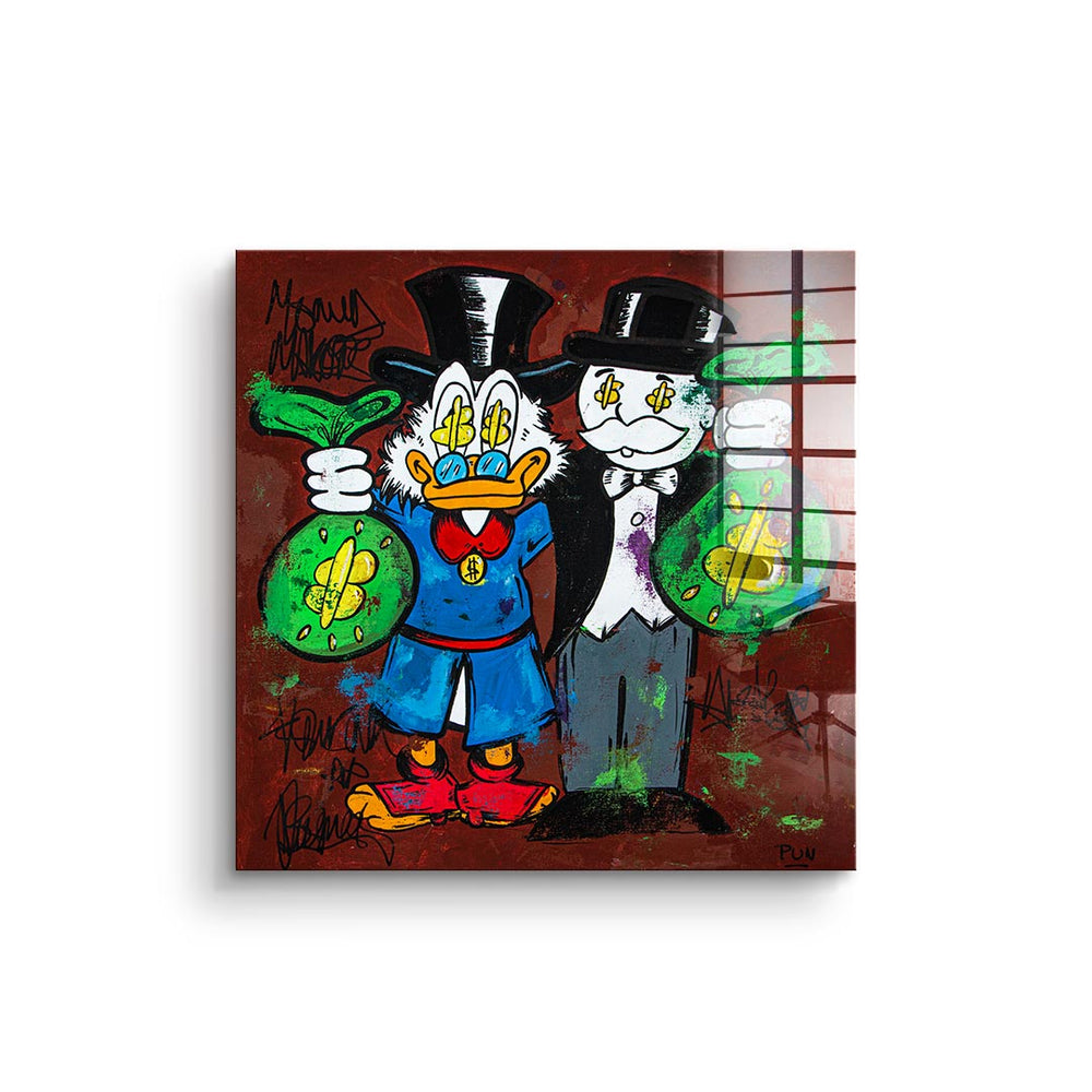 Hustle Friendship als Acrylglasbild – Motivationsbild von DOTCOMCANVAS®