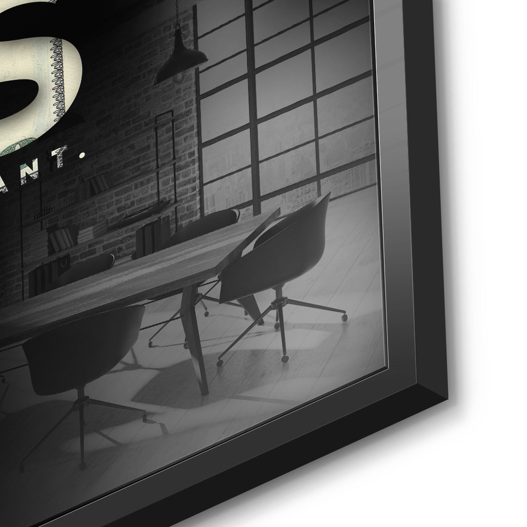 Focus on what you want - acrylic glass