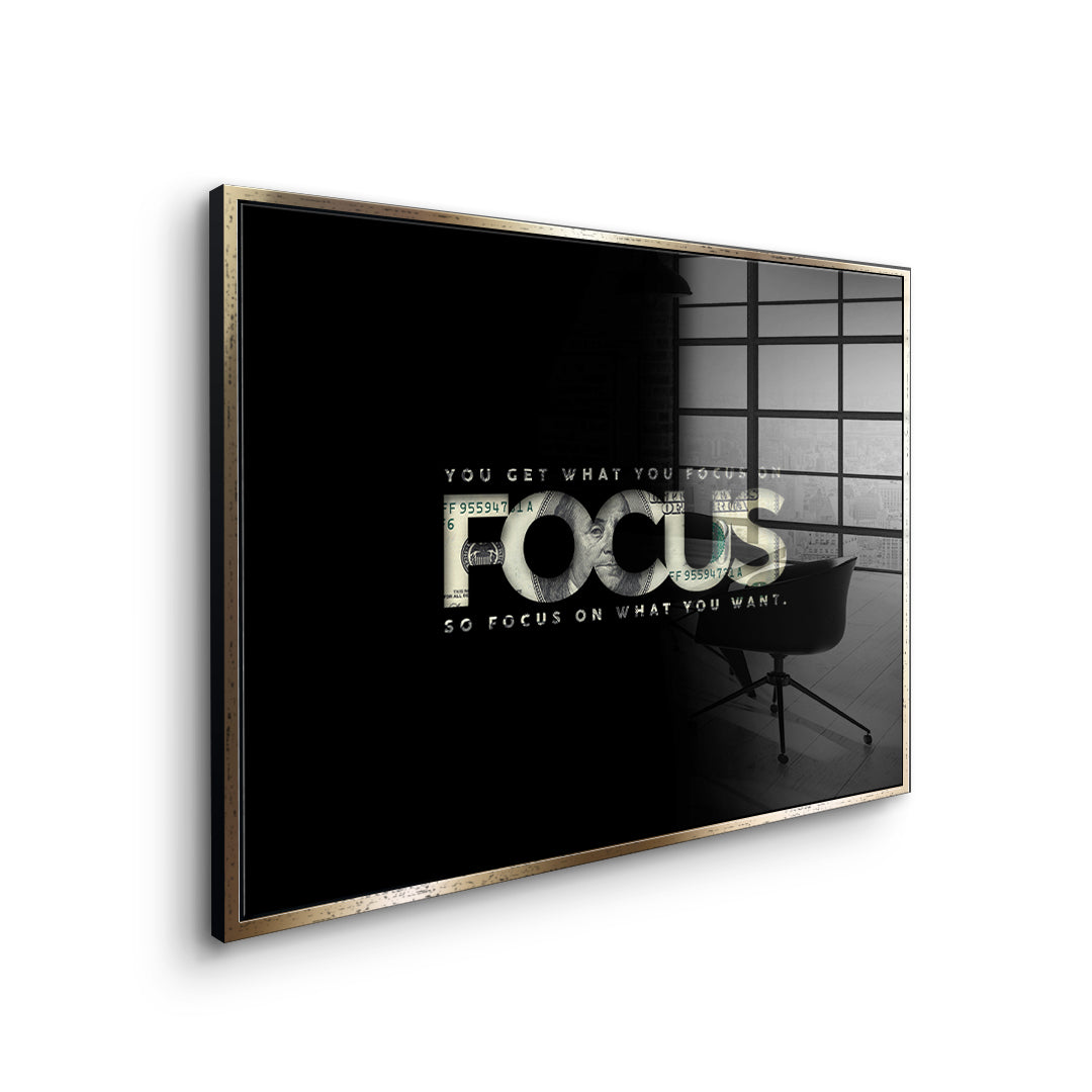 Focus on what you want - acrylic glass