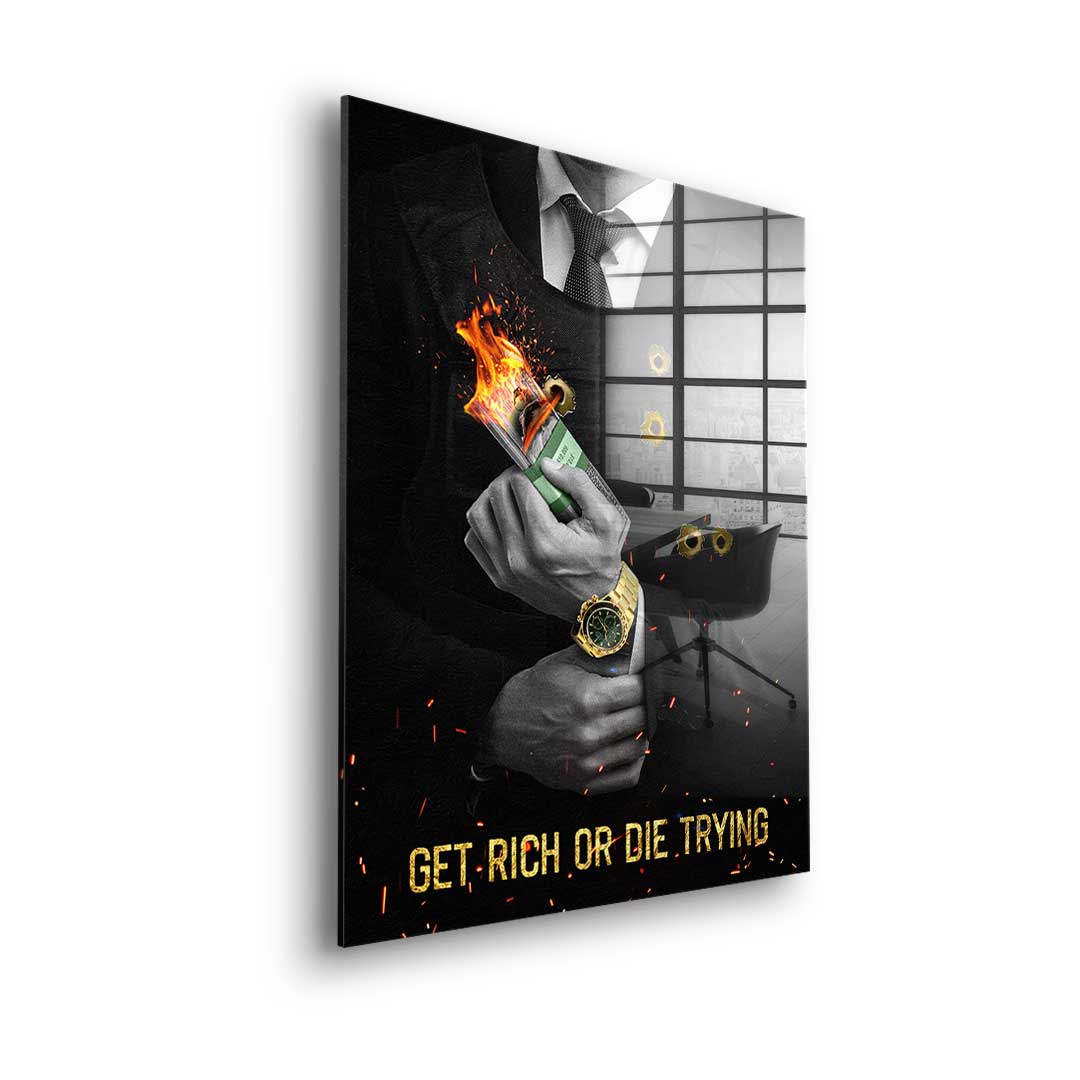 Get Rich - acrylic glass