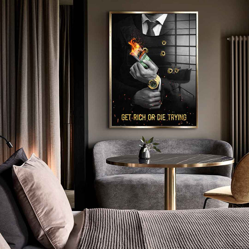 Get Rich - Acrylglas