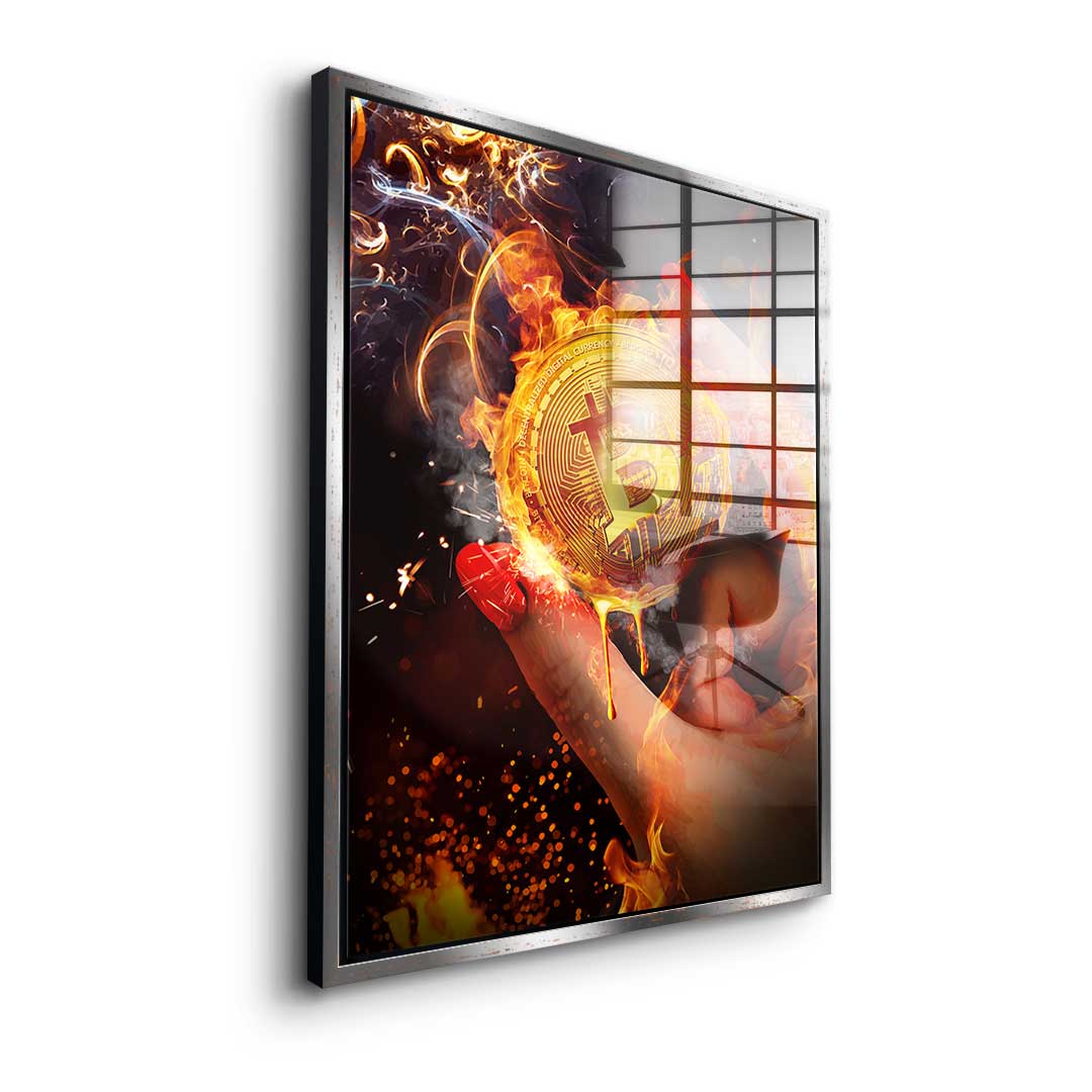 Goldrausch Bitcoin - Acrylglas