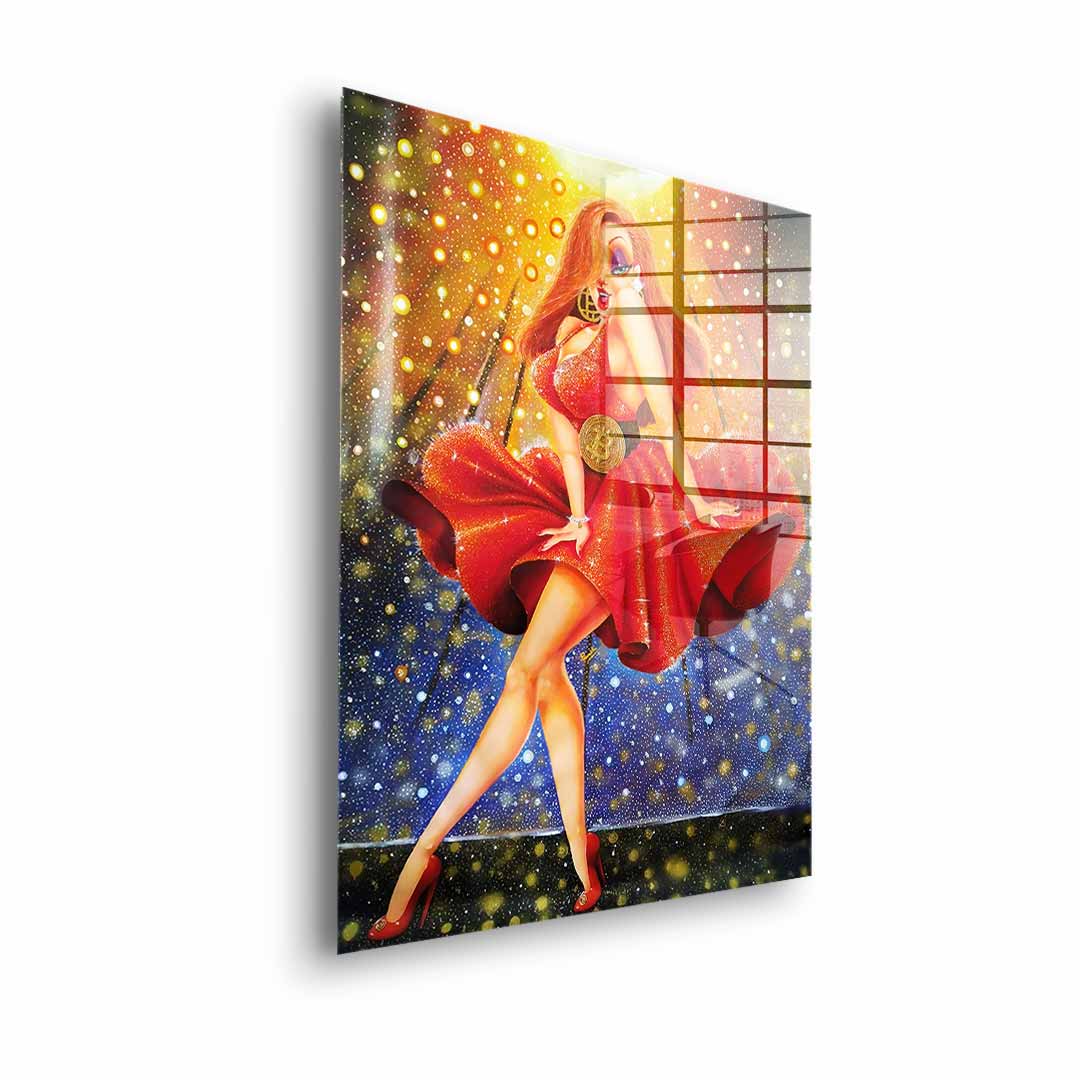 In Red we dream Gold - Acrylglas