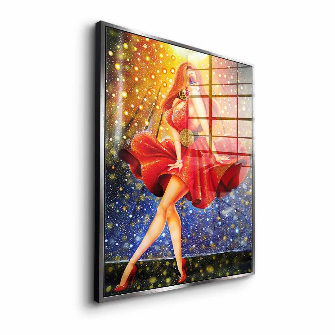 In Red we dream Gold - Acrylglas