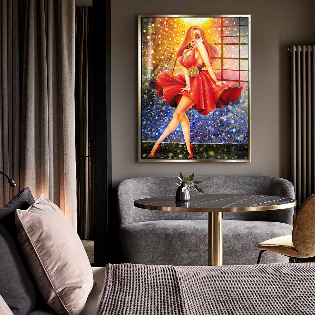 In Red we dream Gold - Acrylglas