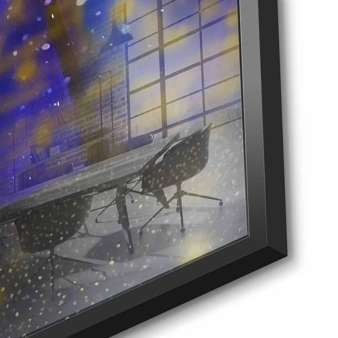 In white we dream gold - acrylic glass