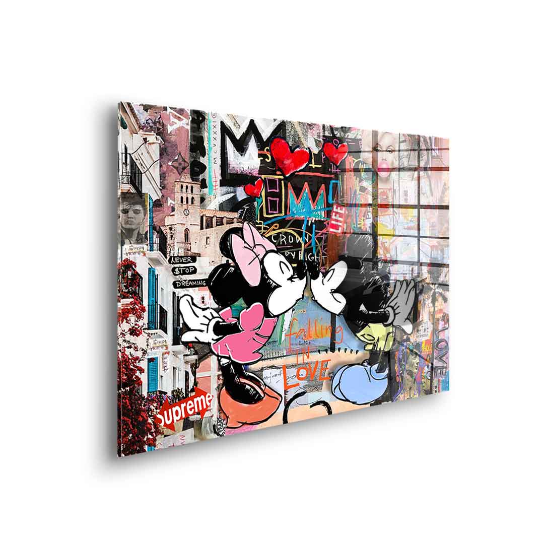 Kiss in Ibiza - Acrylglas
