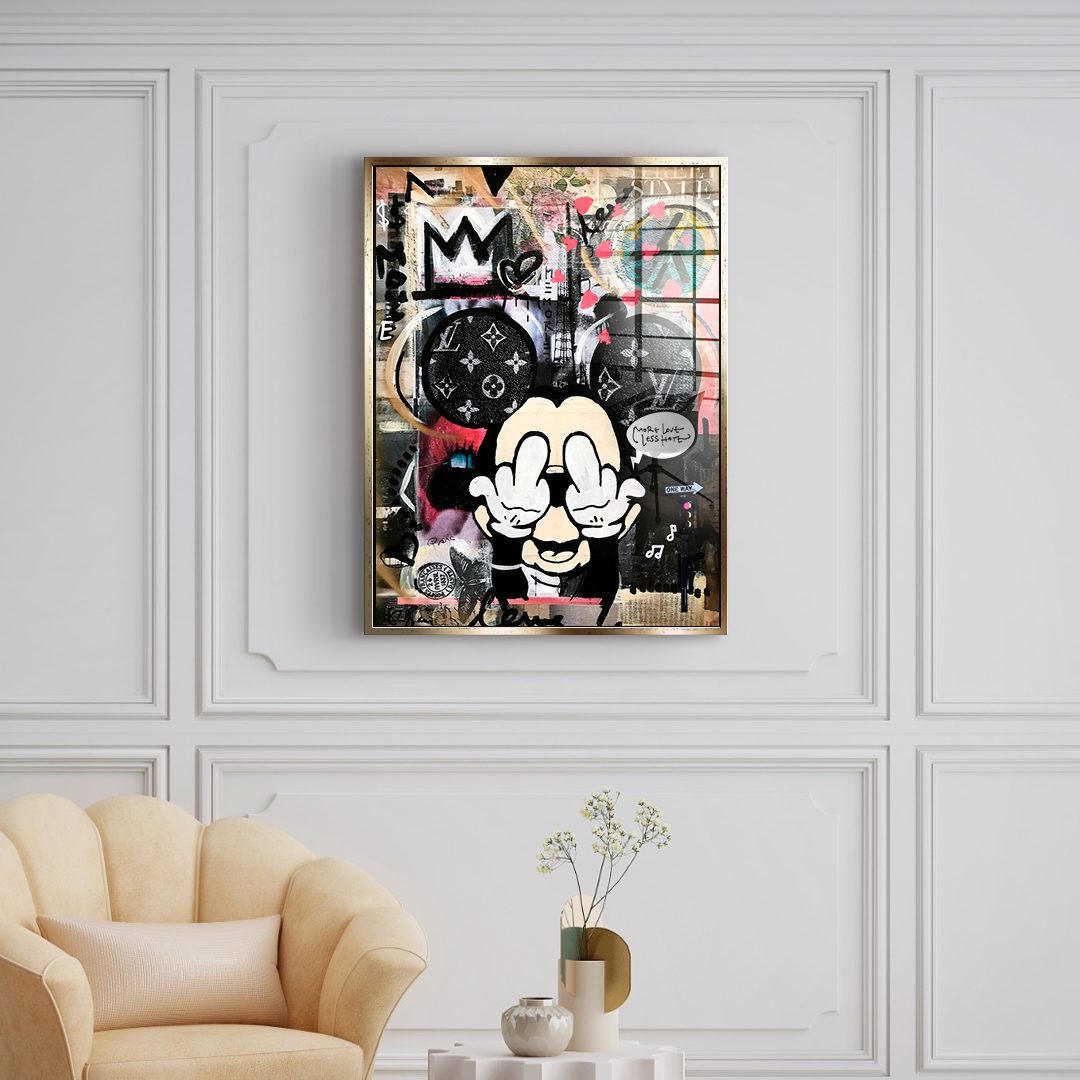 Less hate - acrylic glass