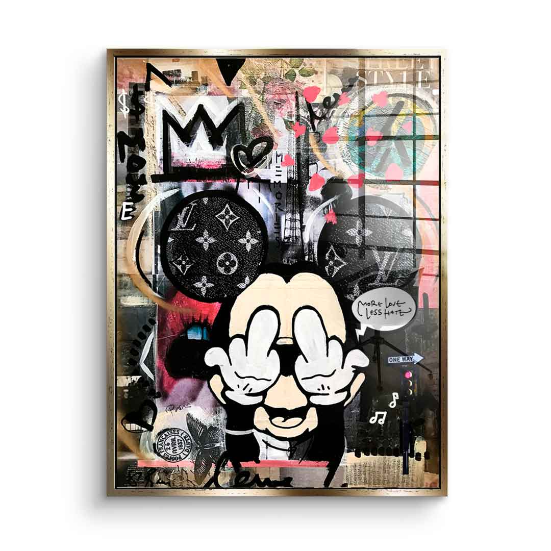 Less hate - acrylic glass