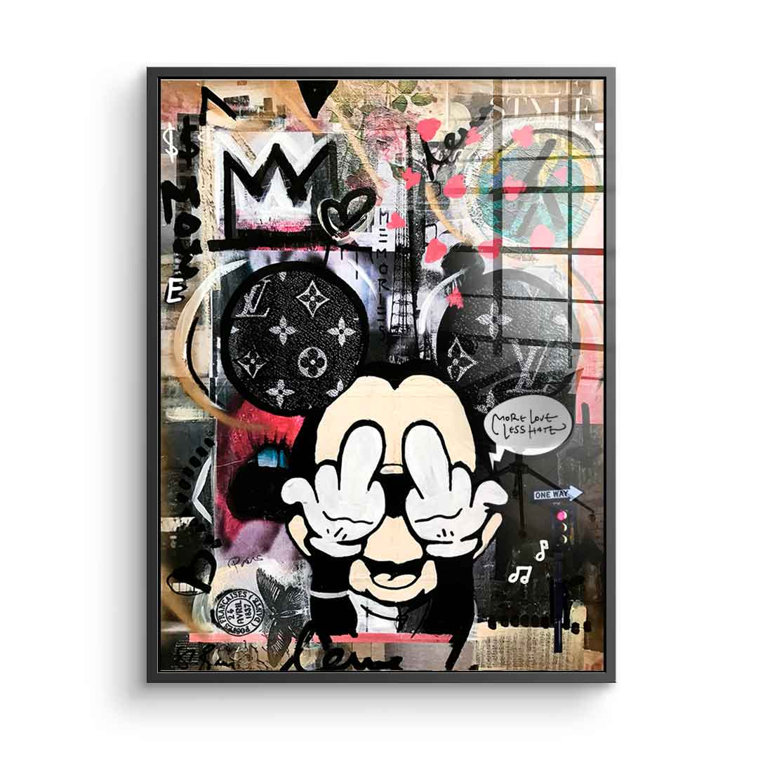 Less hate - acrylic glass