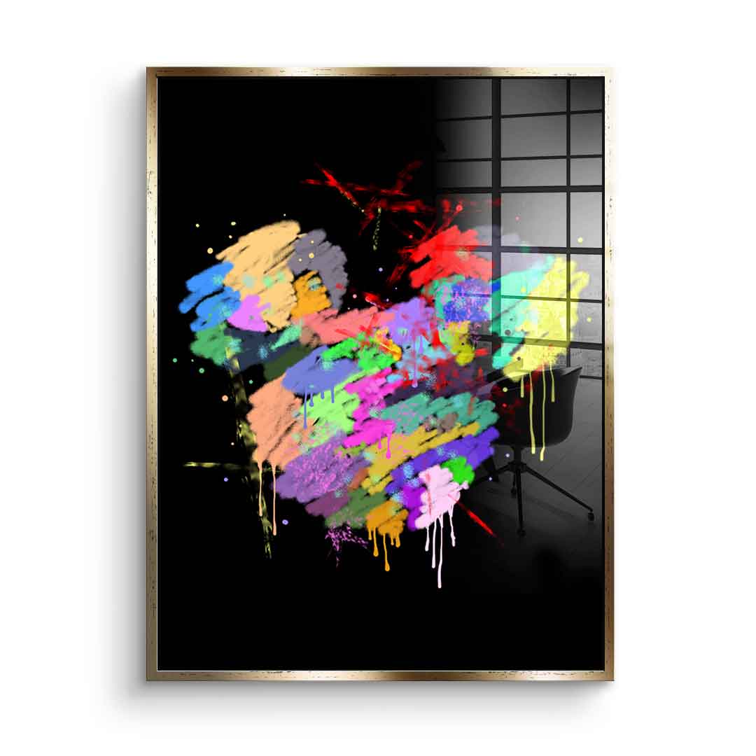 Mickey Head Spray - Acrylic glass