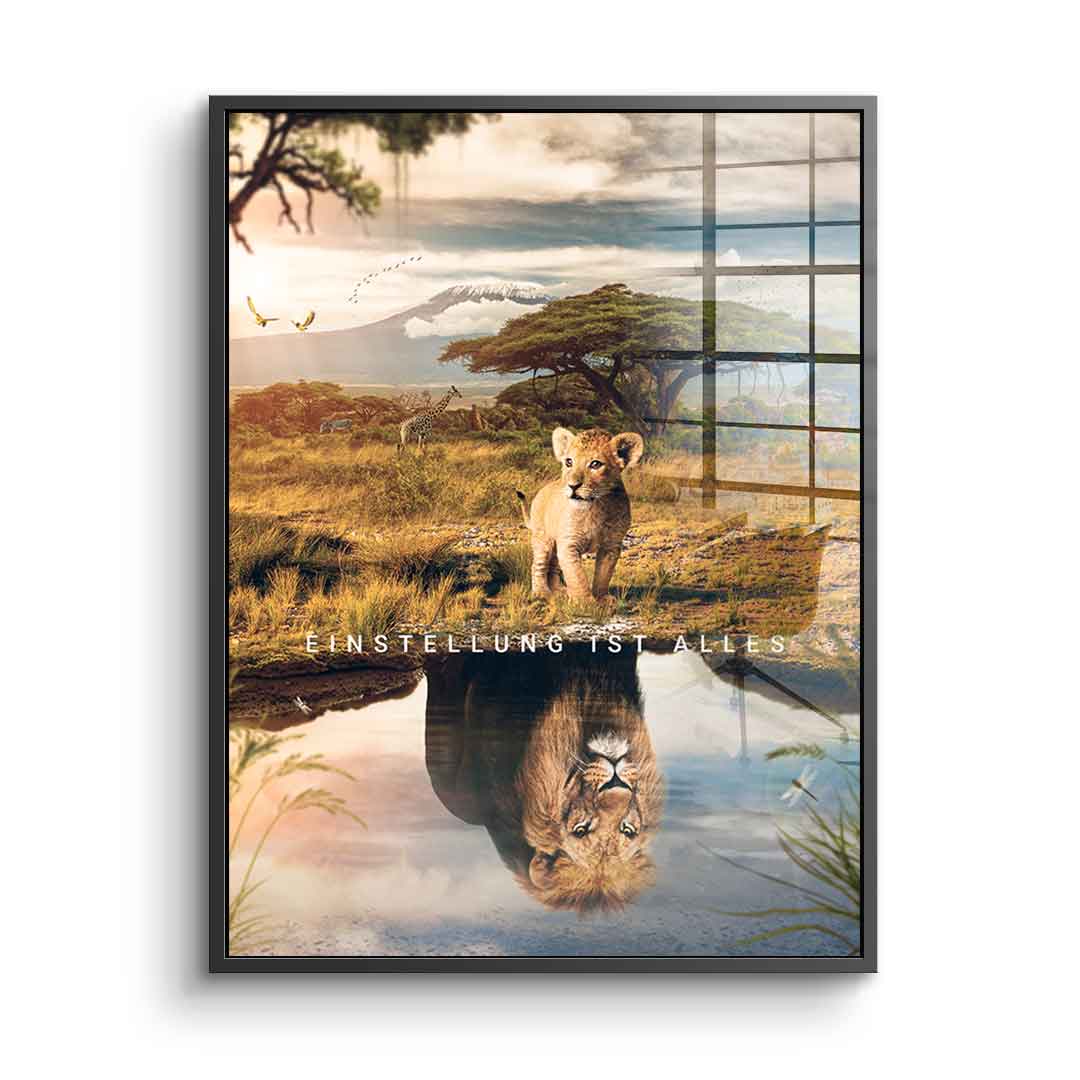 Mindset is everything #africa - Acrylglas