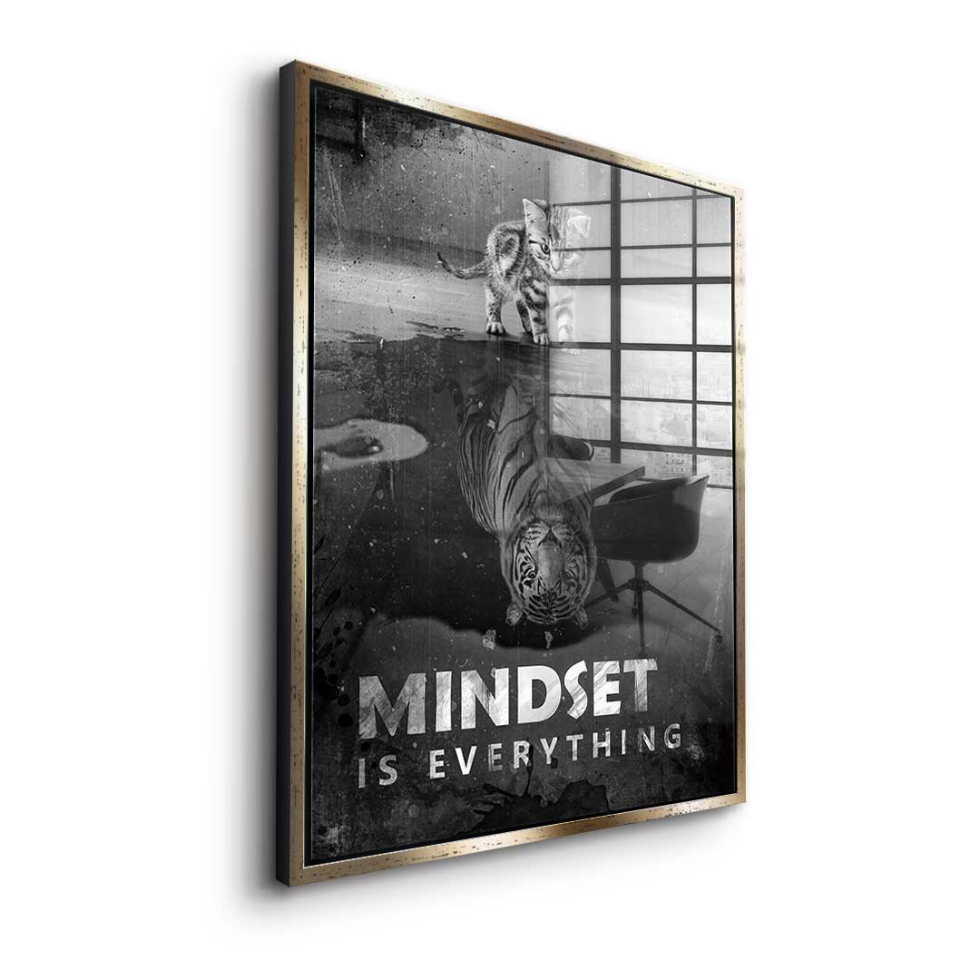 Mindset is everything #tiger - acrylic glass