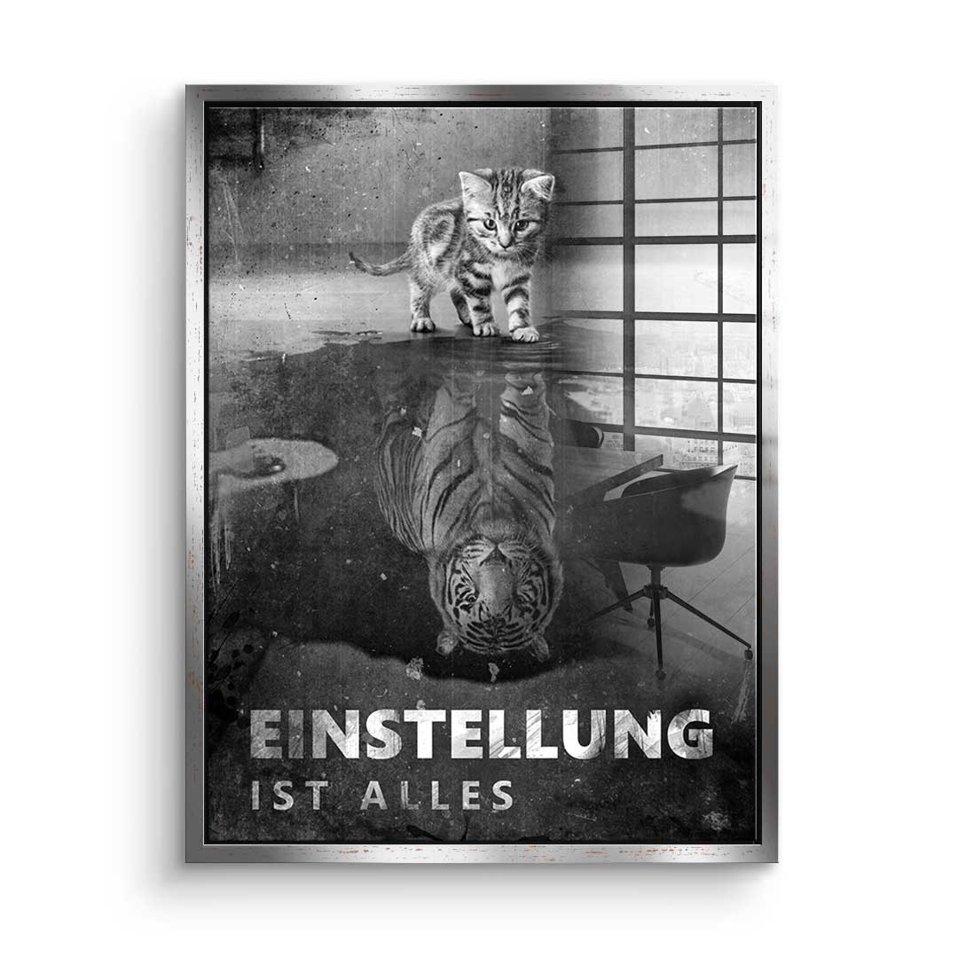 Mindset is everything #tiger - acrylic glass
