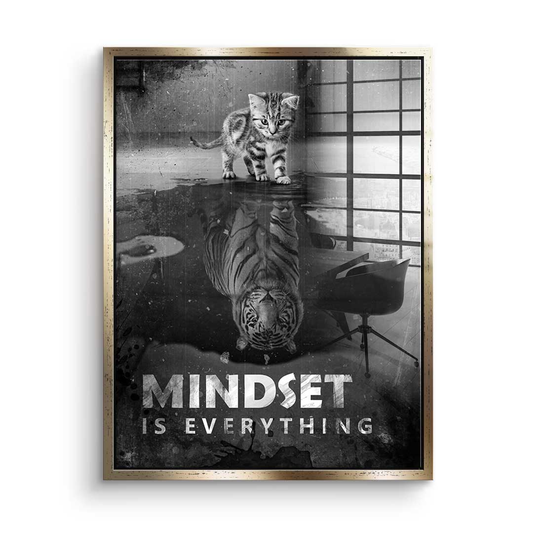 Mindset is everything #tiger - acrylic glass