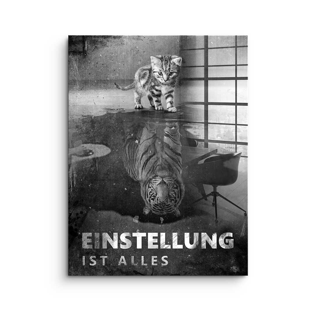 Mindset is everything #tiger - acrylic glass