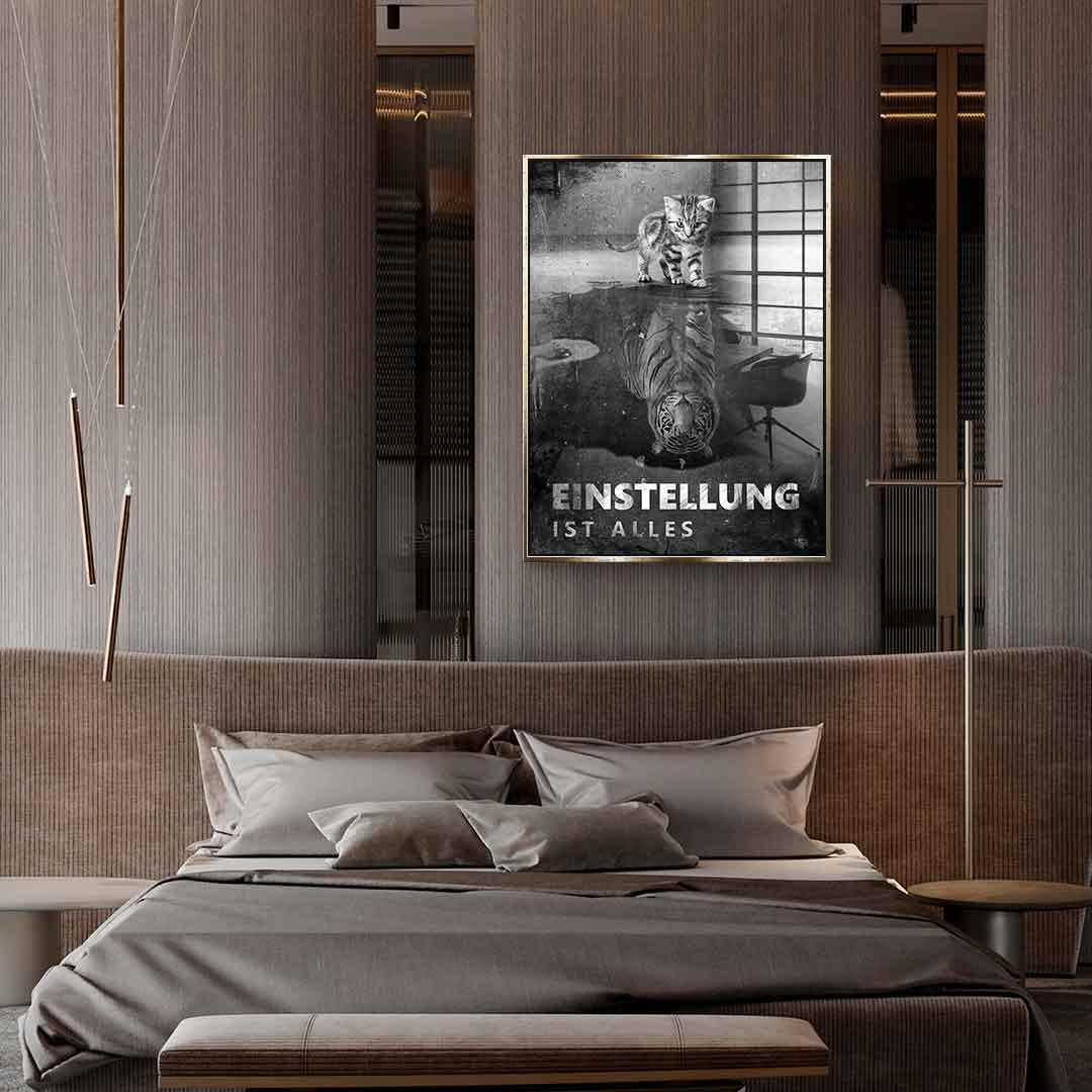 Mindset is everything #tiger - acrylic glass