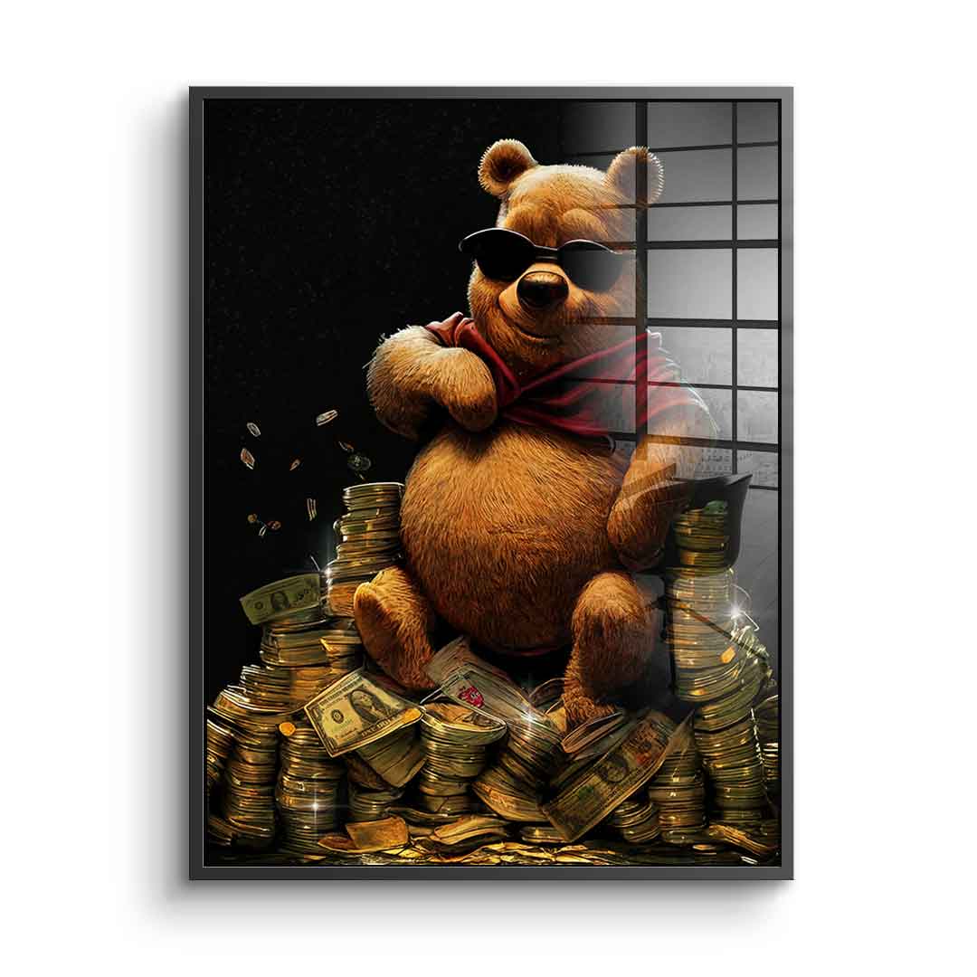 Money Bear - acrylic glass
