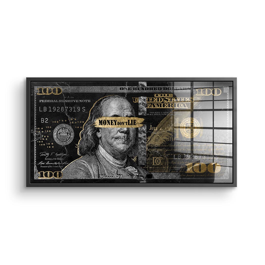 Money dont lie - Acrylglas