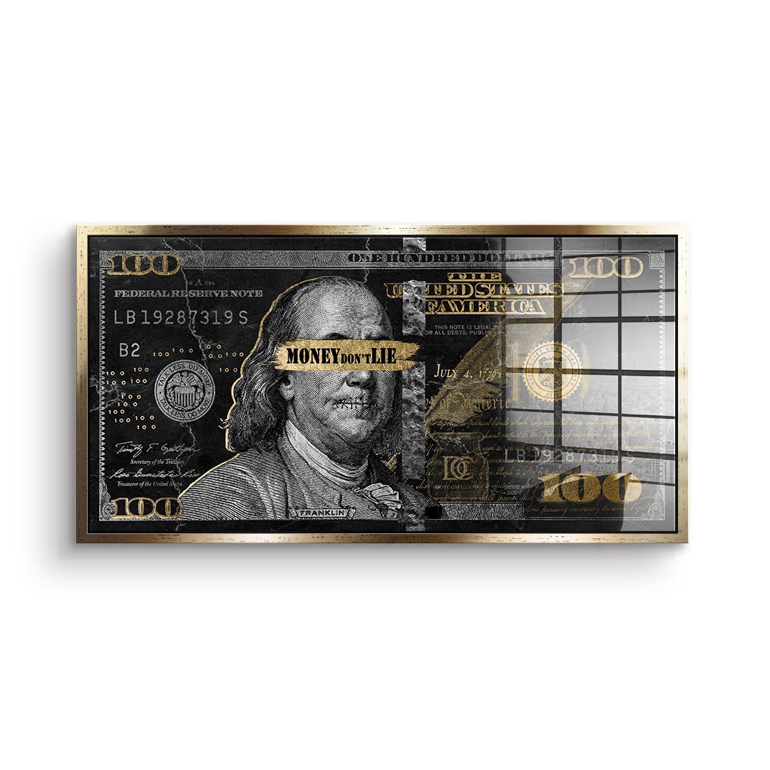 Money dont lie - Acrylglas