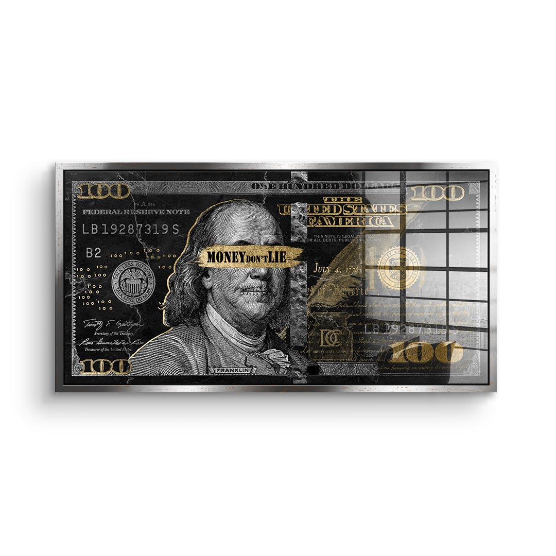 Money dont lie - Acrylglas