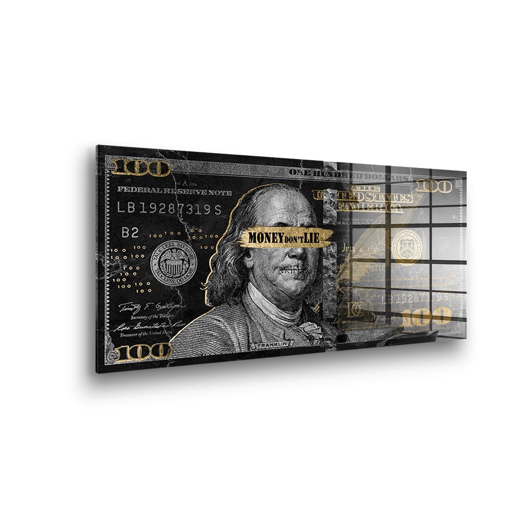 Money dont lie - Acrylglas