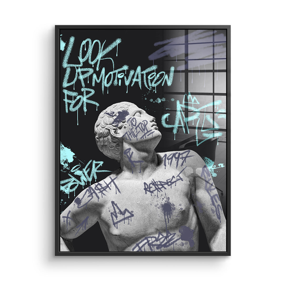 Look up for motivation - acrylic glass