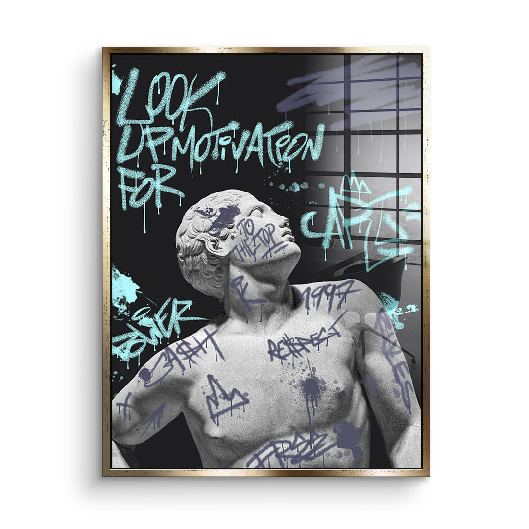 Look up for motivation - acrylic glass