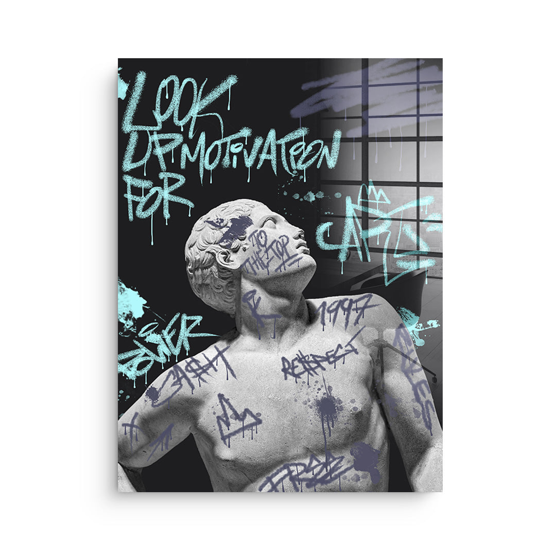 Look up for motivation - acrylic glass