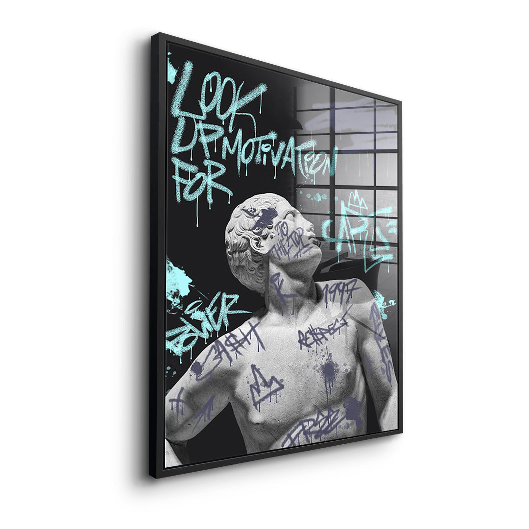 Look up for motivation - acrylic glass