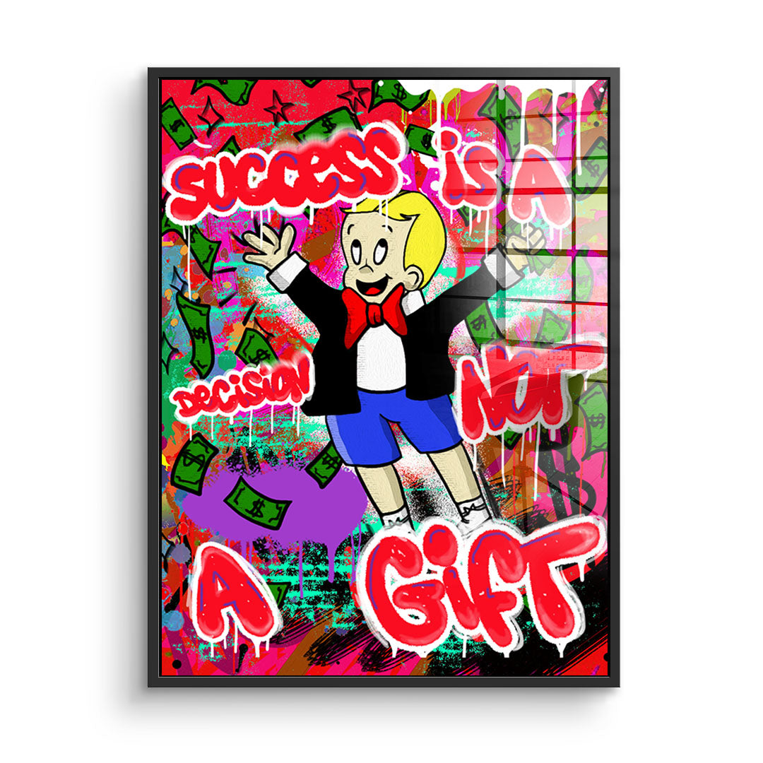 Success is a decision - acrylic glass